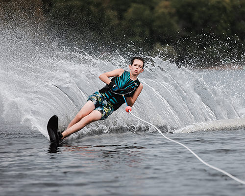Noah-Dugas-Water-Skiing-1 Noah water skiing on the lake
